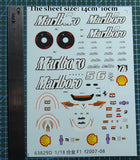 1/18 decals ferrari F2007-08 for model car (63829d)