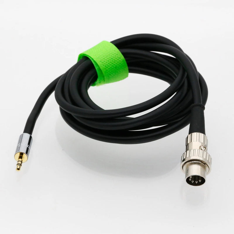 5Pin 180?? Din Twist Lock Audio Input Pin to 3.5mm 1/8 Jack Cable 1~20FT For NAIM