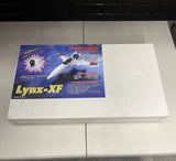 RC ducted fan jet airplane kit box, Hobby Lobby Lynx-XF, ARF kit packaging
