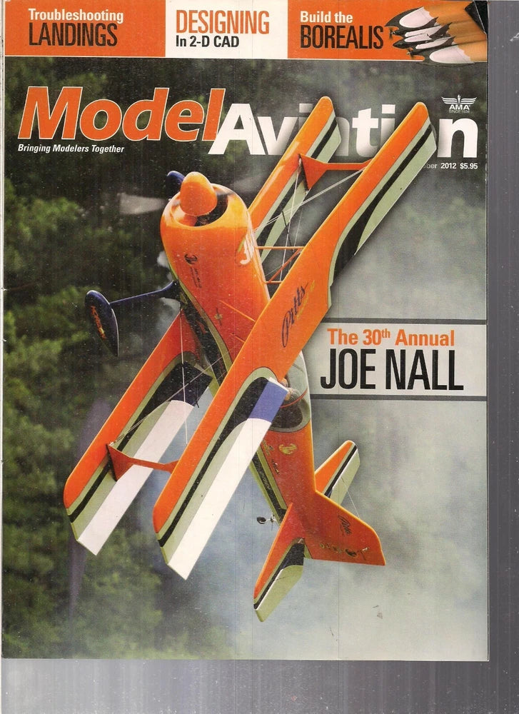 Model Aviation October 2012 Plane Hobby Airplane R/C Radio Borealis 30t Joe Nall