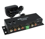 Stereo Line (left/right) Automatic RCA Switch with level selection