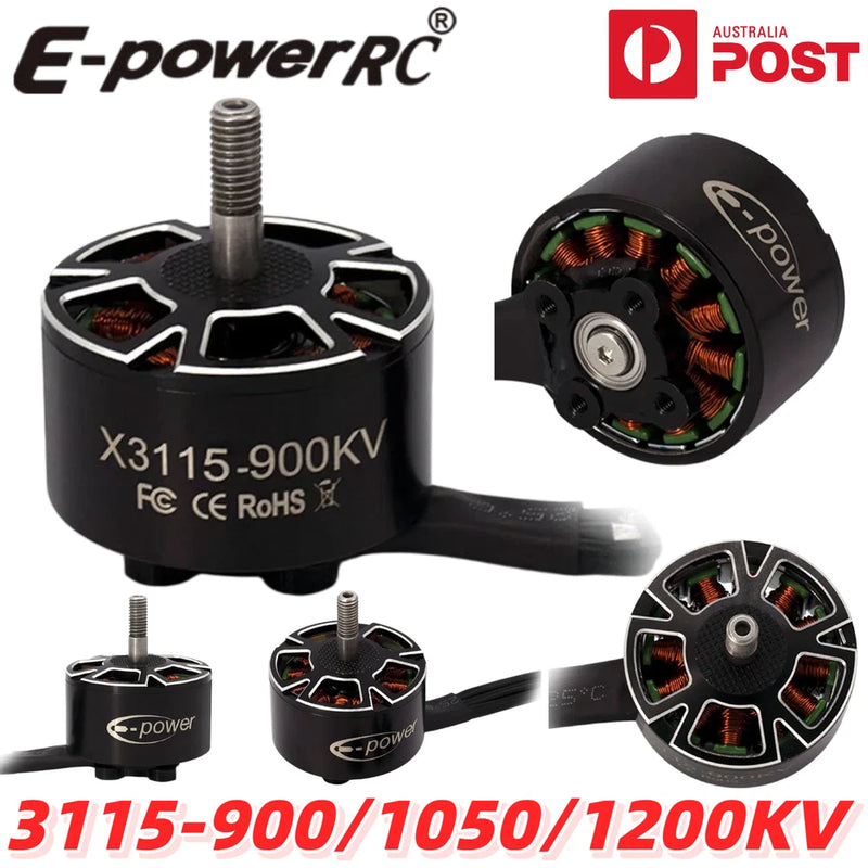 E-POWER FPV Brushless Motor 3115 900KV 1050KV 1200KV 6S RC Drone Racing Frame AU
