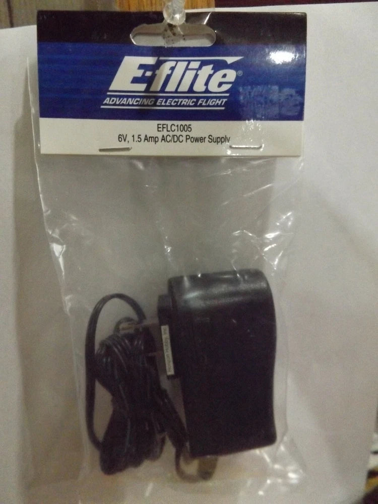 E-flite EFLC1005 6V, 1.5 amp AC/DC Power Supply Battery