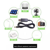USB Boost Converter for DC 5V 9V 12V USB Connector Cable for 8 DC Jack