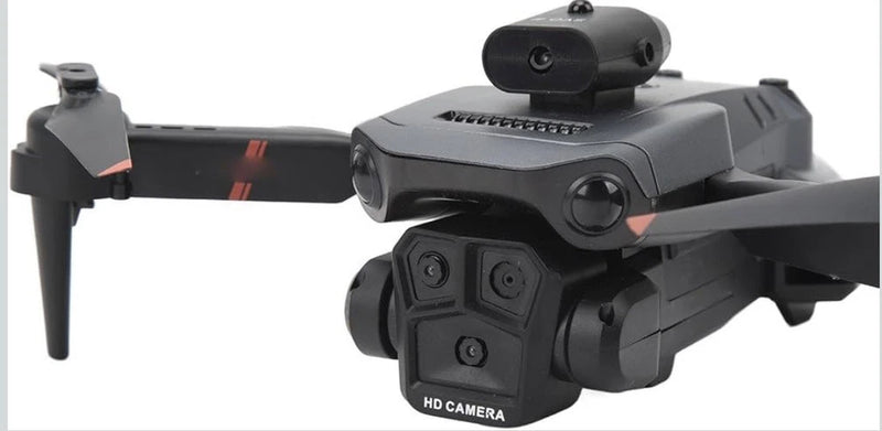 K6 drone with HD camera, front gimbal and prop arms extended