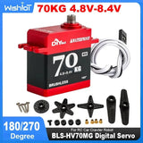 70KG Large Torque Digital Servo Motor All-metal 4.8-8.4V 180/270 for 1:8 RC Car