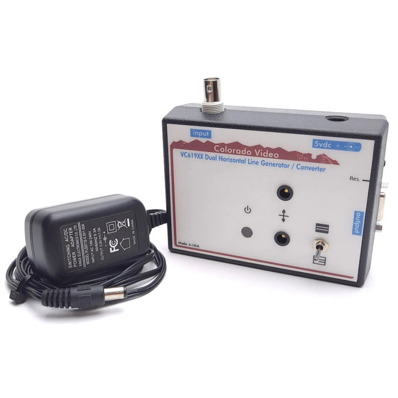 Colorado Video VC619XX Horizontal Line Generator/Converter, NTSC/PAL, BNC,VGA