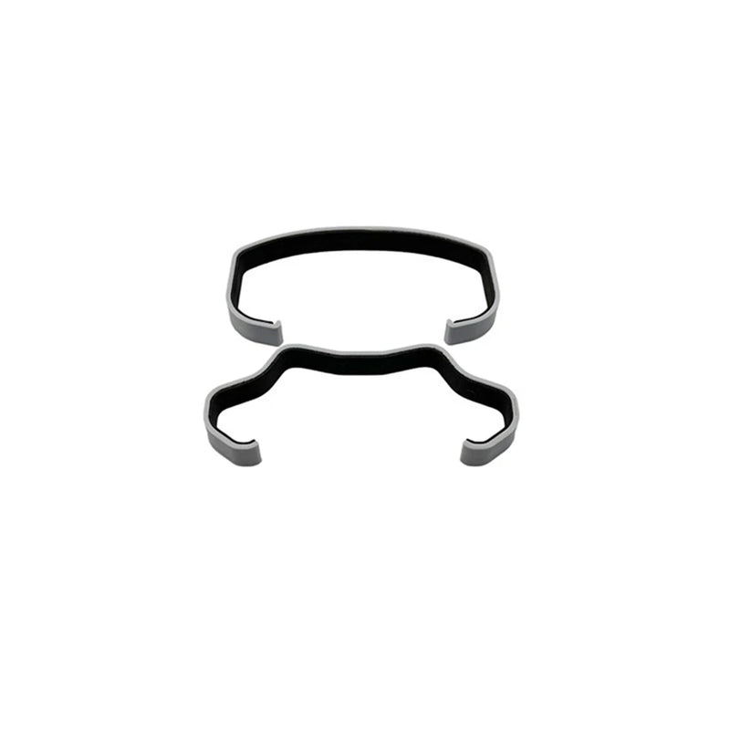 Plastic drone paddle retainer clips set, dark gray and black