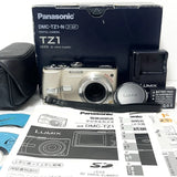 Near Panasonic DMC-TZ1 Gold Compact Digital Camera Boxed Effect Pedal LUMIX