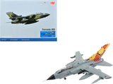 Panavia Tornado IDS fighter aircraft model in gray camouflage with twin tails and missiles