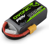6s100C 1000 mAh 22.2V Lipo Battery with XT60 Connector RC FPV Racing  Quadcopter Battery