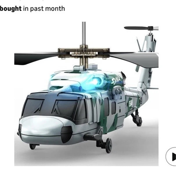 Syma S54H RC Scale Black Hawk Helicopter 3.5 Channel Model for Kids