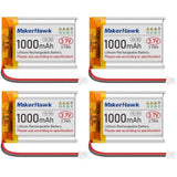 3.7V 1000mAh Lipo Battery 803040 Rechargeable Lithium Polymer with Micro Battery