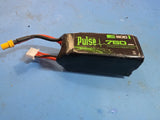 Pulse 750mAh 50C 11.1V 3S LiPo Battery - XT30 Connector Battery