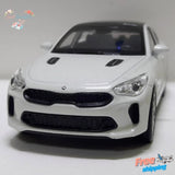 Kia Stinger Diecast Model Car 1:38 Scale Miniature Toy Vehicle Collectible White