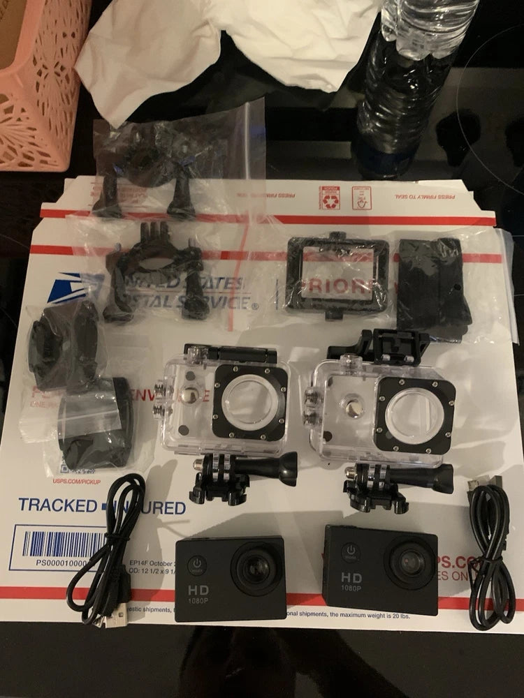 Lot 2 HD Action Sport Waterproof Camera 20 MP Recorder HD 1080P Camcorder Video