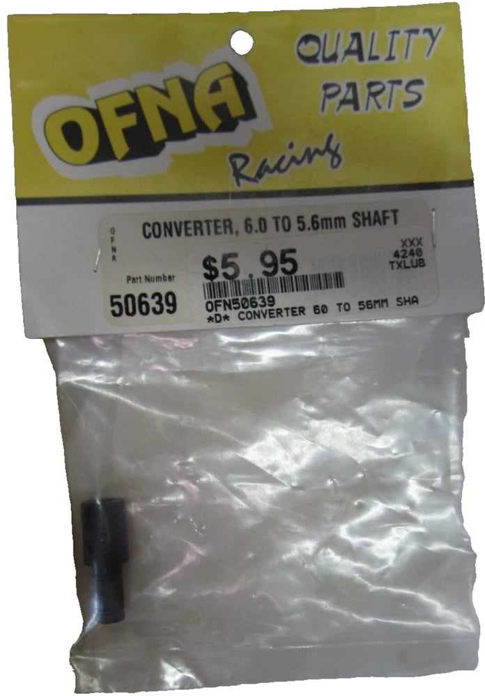 Ofna Converter, 6.0 to 5.6mm Shaft OFN50639 50639 Converter