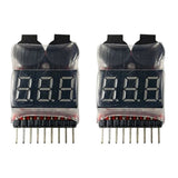LED Lipo Battery Voltage Checker with Alarm ¨C Dual Pack for RC Enthusiasts Battery