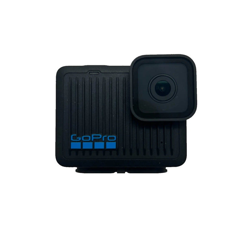 GoPro HERO action camera for parts, black with front lens and protective housing