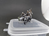 1/72 German Mechanized Motorcycle Team Soldiers model / Default gray