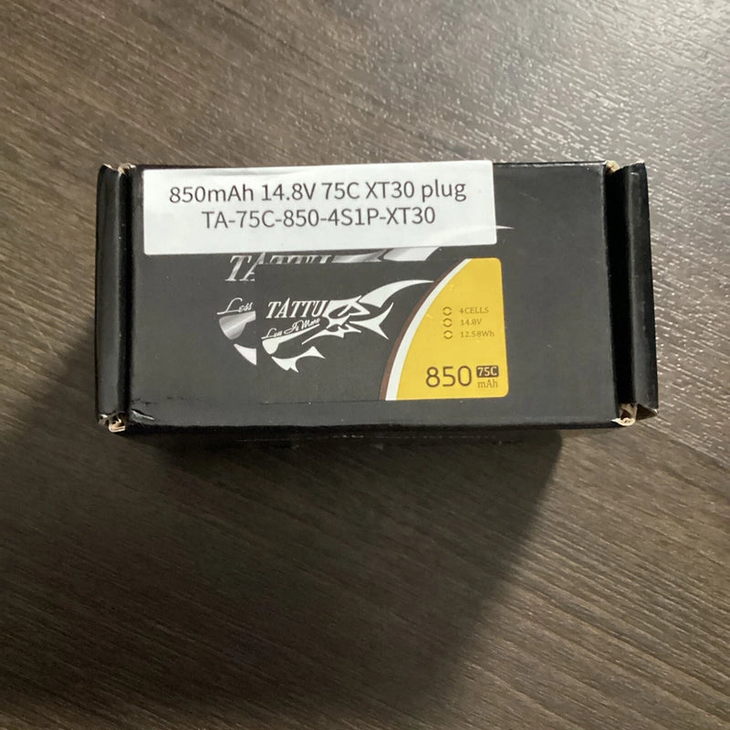 Tattu 850mAh 11.1V 45C Lipo Battery 3S XT30 Plug For FPV RC Drone Heilcopter New Battery