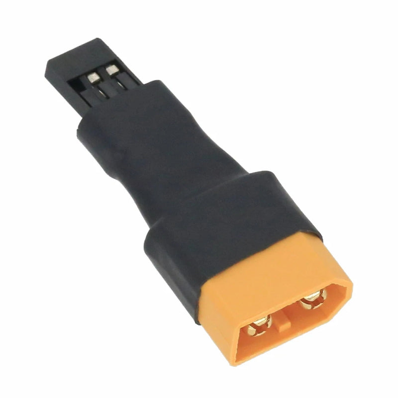 JR Futaba Male to XT60 Male Plug No Wires Adapter RC Lipo Battery FPV