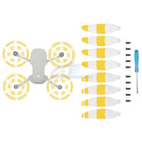 8pcs Low Noise Propellers Blades Props Set White Yellow For DJI Mini 2 SE Drone