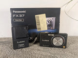 Panasonic LUMIX DMC-FX37 Digital Camera - Black 10.1MP Leica Lens Boxed Tested