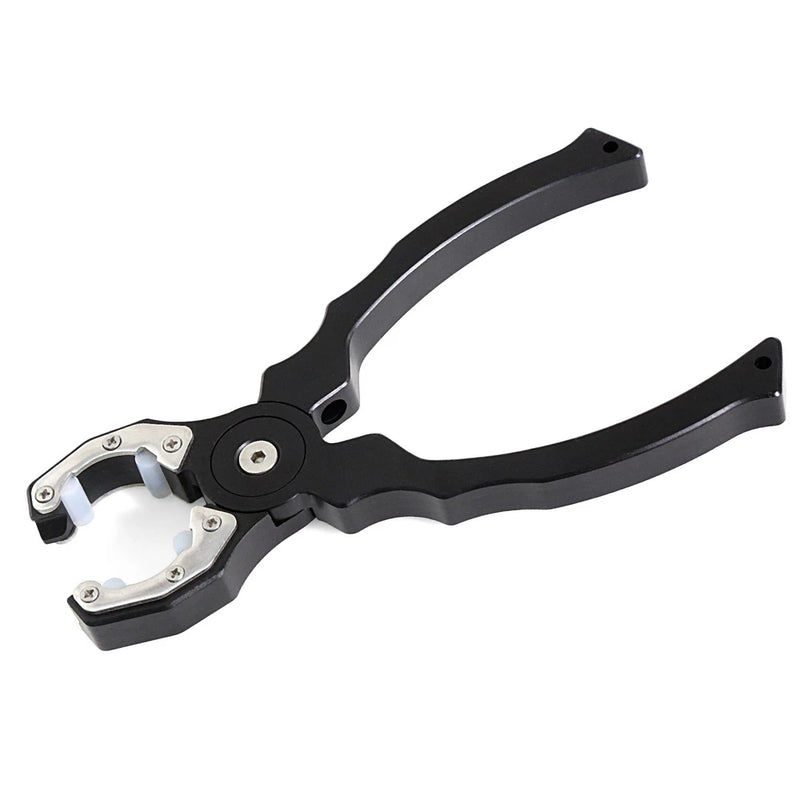 Black motor grip pliers wrench tool with adjustable jaws for brushless motor mounting