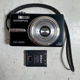 Olympus FE-300 Black 2.5" LCD 12.0MP 3x Optical Zoom Compact Digital Camera