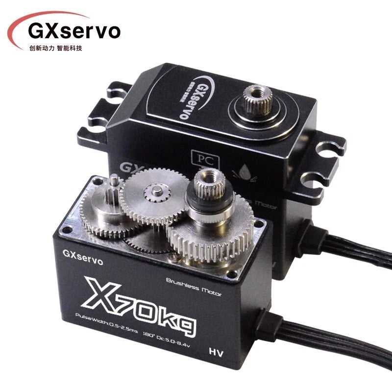 70KG High Torque Metal Gear Steering Digital Servo for 1/8 RC Car Crawler Buggy