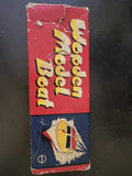 Union Wooden Model Power Boat Electric In Original?Box From Japan FREE SHIPPING Battery