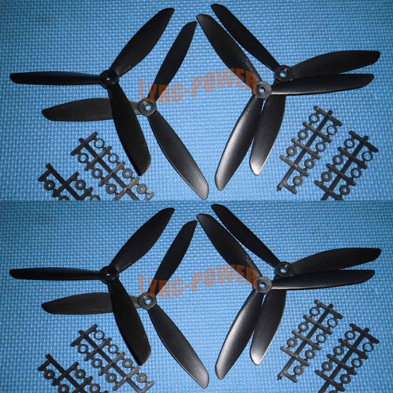 8X Good Three 3- Blade 8045 " Black 8x4.5 Propeller L/R CW CCW For Multi Copter