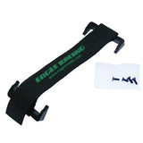 Battery belt with mount, black strap with Eagle Racing logo and mounting brackets