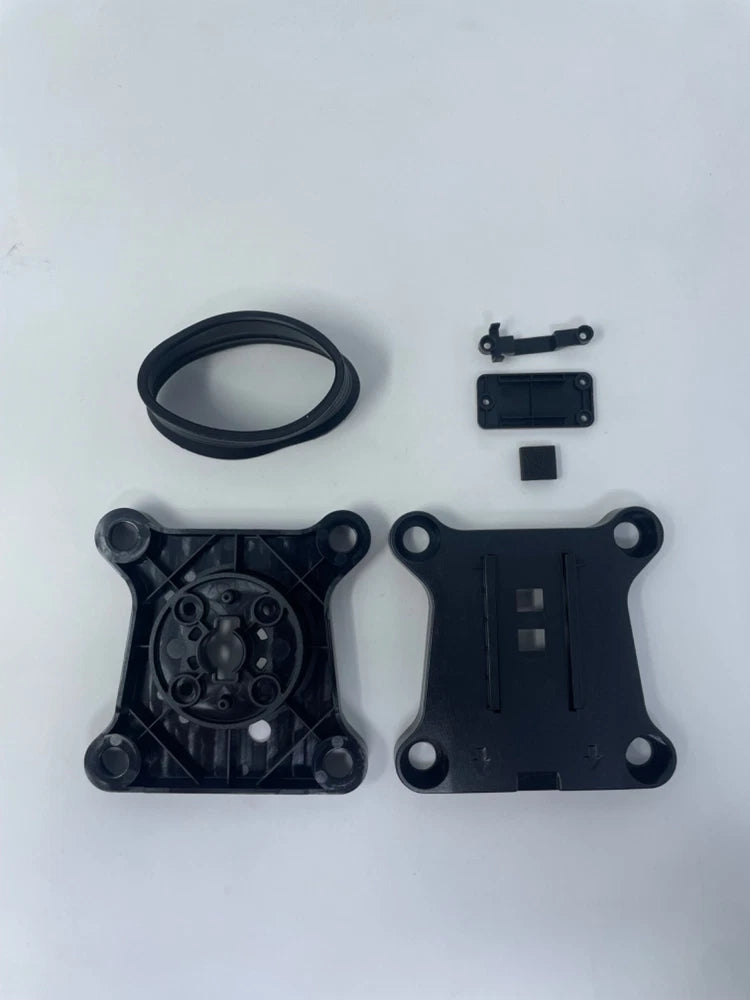 Yuneec E90/C23 upper and lower mount set: black plastic parts and cable