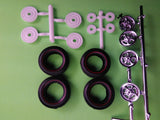 77 1977 Ford E150 Van Coke 1/25 Redline pad printed tire chrome hub cap lot