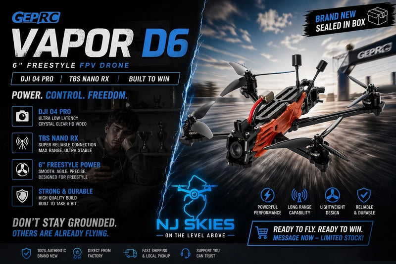 Brand New GEPRC Vapor D6 DJI O4 Pro  TBS Nano RX GPS?C Ready to Fly Beast