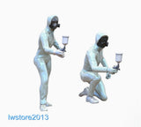 1/64 1/87 1/43 1/18 1/24 Painter Man Scene Miniatures Figures Model For Cars Toy