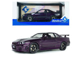 1:18 Nissan Skyline GT-R (R34) Z-Tune -- Midnight Purple -- Solido