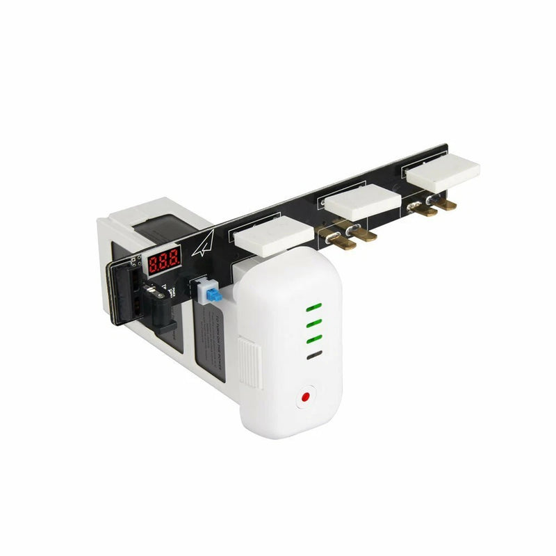 DJI Phantom 3 triple battery charger board with LED display and three charging ports