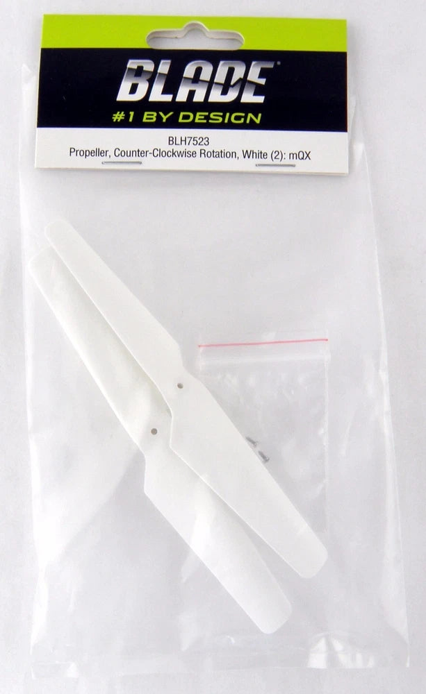White Propeller Set, Counter-Clockwise Rotation (2): mQX - Blade BLH7523