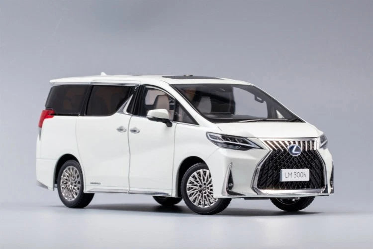1/18 Kengfai Lexus LM300h Diecast Car Model White for Gift (Left-Hand Drive)