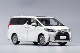 1/18 Kengfai Lexus LM300h Diecast Car Model White for Gift (Left-Hand Drive)