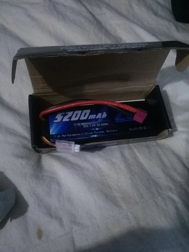 ZEEE 50C 7.4V 5200mAh Battery - 1 Pack Battery