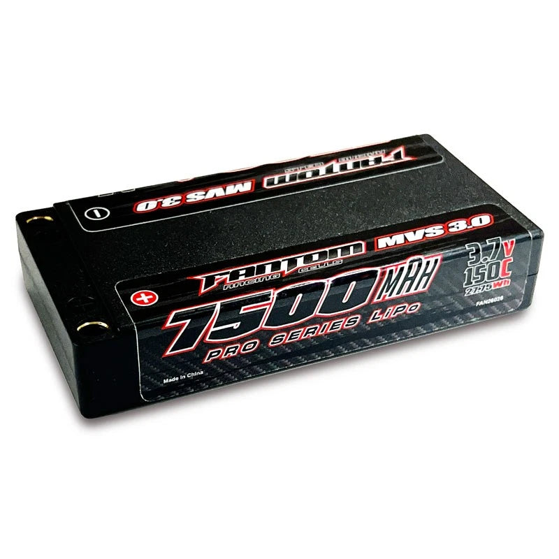 Fantom MVS 3.0 7500mah 150c 3.7v 1 cell (1s) Silicon Graphene Lipo Battery Battery