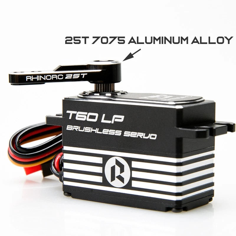 NEW RhinoRC T60LP SMART Low Profile 17V 66KG Brushless Direct Power Servo For RC
