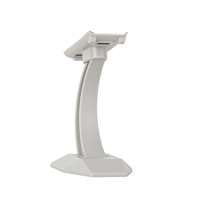Drone desktop mounting bracket display stand, white curved column with base