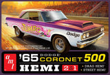 AMT 1965 Dodge Coronet 500 Hemi 1/25 Model Kit 2 in 1 Drag Street AMT 1499