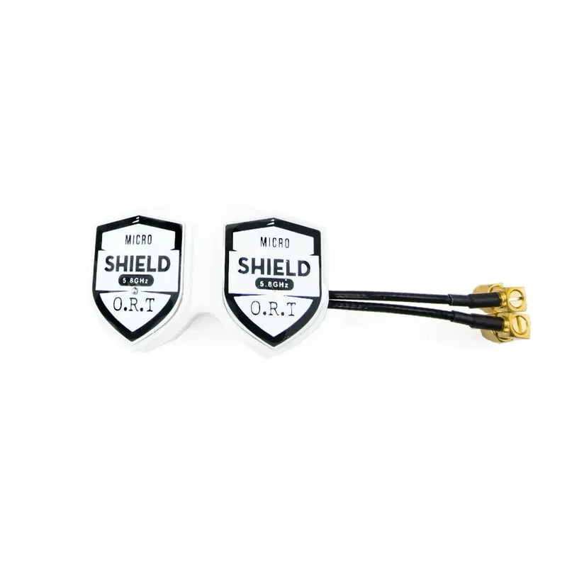 ORT Dual Shield Pro 5.8GHz FPV Goggle Antennas (White - RHCP)