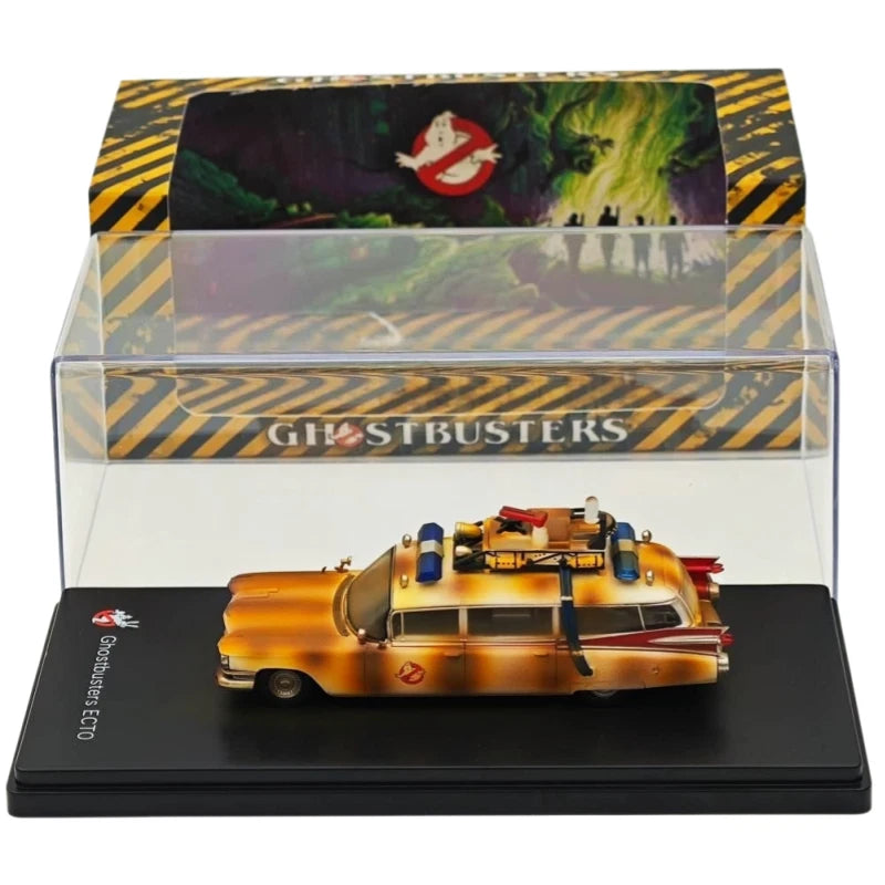 YS 1:64 Cadillac Ghostbusters Ecto-1 Dirty Version Diecast Model Minicar Limited